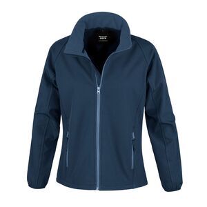 Result Core Womens/Ladies Soft Shell Jacket / Navy